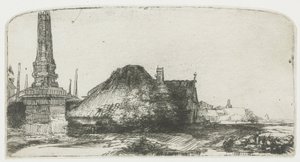 Cottage and Boundary Post on the Spaarndammerdijk (