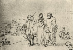 The Road to Emmaus by Rembrandt van Rijn
