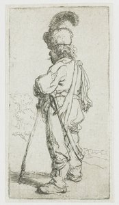 A Pole with a Stick by Rembrandt van Rijn