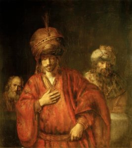 Haman in Disgrace by Rembrandt van Rijn