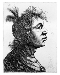 Head of a Woman by Rembrandt van Rijn