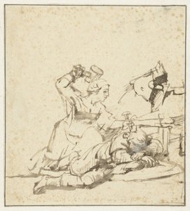 Jael Kills Sisera by Rembrandt van Rijn