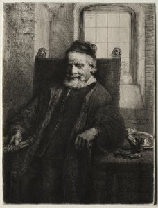 Jan Lutma, Goldsmith by Rembrandt van Rijn