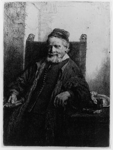 Jan Lutma, Goldsmith, 1656 by Rembrandt van Rijn