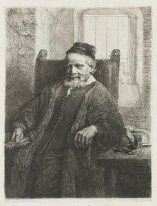 Jan Lutma, Goldsmith by Rembrandt van Rijn