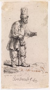 Jew in a High Cap by Rembrandt van Rijn