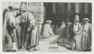 Jews in the synagogue