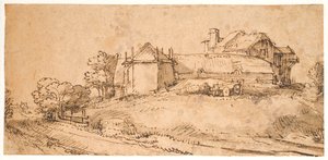 Landscape with a Farmhouse and a Hay Barn