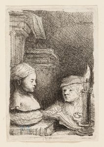 Man Drawing from a Cast