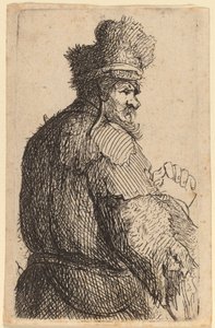 Old Man Seen from Behind, Profile to Right