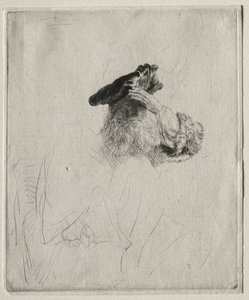 Old Man Shading his Eyes with His Hand by Rembrandt van Rijn