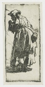 Old Beggar Woman with a Gourd by Rembrandt van Rijn