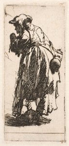 Old Beggar Woman with a Gourd by Rembrandt van Rijn