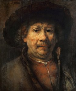 Small Self-Portrait by Rembrandt van Rijn
