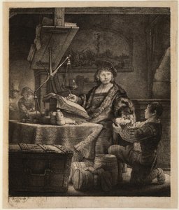 Portrait of Jan Uytenbogaert, the Goldweigher by Rembrandt van Rijn