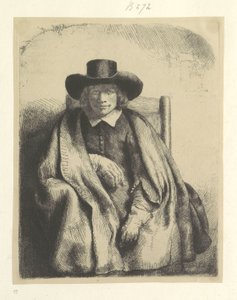 Portrait of the Print Seller Clement de Jonghe by Rembrandt van Rijn