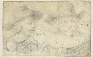 Portraits of Cornelis de Graeff and Frans Banningh Cocq by Rembrandt van Rijn