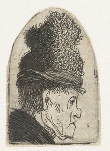 Profile of a Man in a High Hat (Grotesque Profile)