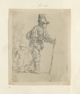 Wandering Peasant Family by Rembrandt van Rijn