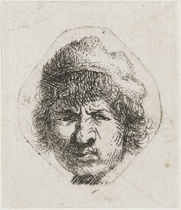 Self-Portrait Scowling, ca 1631