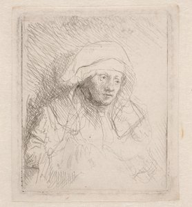 Sick Woman with a Large White Head-Dress (Saskia)