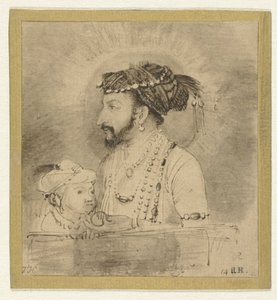 Shah Jahan and His Little Son