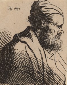Snub-Nosed Man in a Cap, in or before 1630 by Rembrandt van Rijn