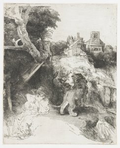 St Jerome Reading in an Italian Landscape