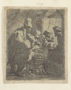 Street Musicians (Recueil de quatre-vingt-cinq estampes originales) by Rembrandt van Rijn