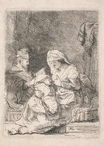 Holy Family by Rembrandt van Rijn