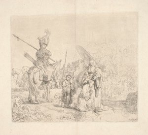 Saint Philip the Deacon Baptizing the Eunuch of the Queen of Ethiopia Candace (The Baptism of the Eunuch) by Rembrandt van Rijn