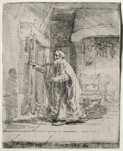 The Blindness of Tobit: The Larger Plate by Rembrandt van Rijn