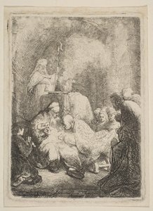 The Circumcision: Small Plate by Rembrandt van Rijn