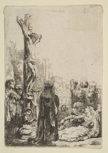 The Crucifixion: Small Plate by Rembrandt van Rijn