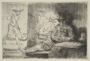 The Golf-Player by Rembrandt van Rijn