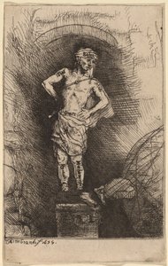 The Image Seen by Nebuchadnezzar by Rembrandt van Rijn