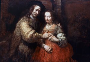 The Jewish Bride, The Loving Couple, 1667 by Rembrandt van Rijn