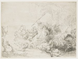 The Large Lion Hunt by Rembrandt van Rijn