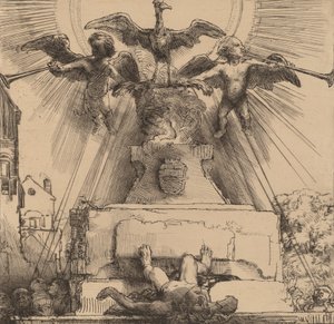 The Phoenix or the Statue Overthrown, 1658 by Rembrandt van Rijn