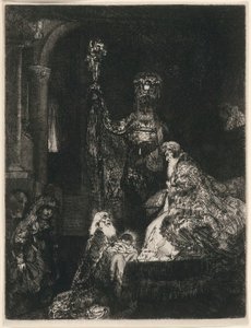The Presentation in the Temple in the Dark Manner by Rembrandt van Rijn