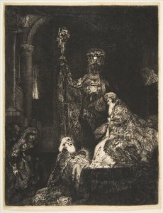 The Presentation in the Temple in the Dark Manner by Rembrandt van Rijn