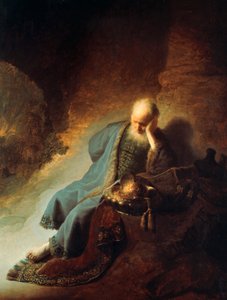 The Prophet Jeremiah Mourning over the Destruction of Jerusalem, 1630 by Rembrandt van Rijn