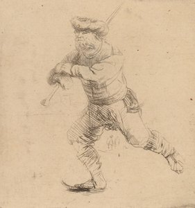 The Skater by Rembrandt van Rijn