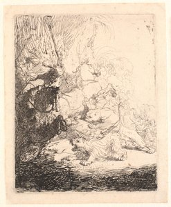 The Small Lion Hunt (with two Lions)