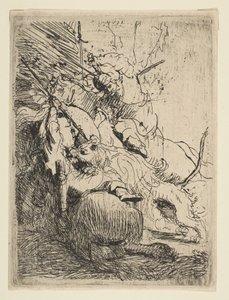 The Small Lion Hunt with One Lion, ca. 1629