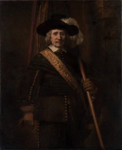 The Standard Bearer, Floris Soop by Rembrandt van Rijn
