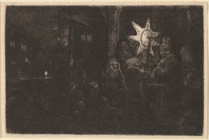 The Star of the Kings: A Night Piece by Rembrandt van Rijn
