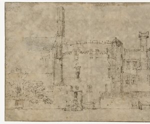 The Swijgh Utrecht Tower in Amsterdam by Rembrandt van Rijn