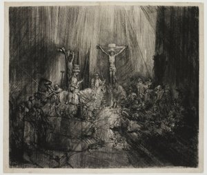 The Three Crosses by Rembrandt van Rijn