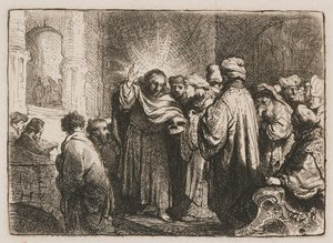 The Tribute Money by Rembrandt van Rijn